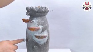 Plastic bottle awesome Waterfall making || 4 Cement Waterfall || Stylish Waterfall Idea