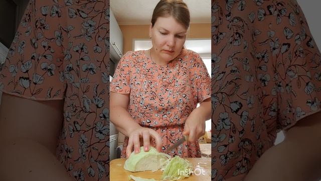 Тушеная капуста в курицей
