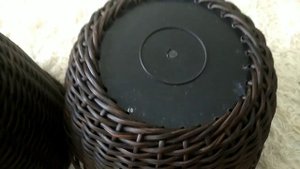 Кашпо из ротанга. Способ сплести аккуратное донышко.
