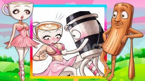 TUNG SAHUR и BALLERINO CAPPUCCINO РЕАКЦИЯ! мультфильм - СПРУНКЕ МУЛЬТИК ДЛЯ ДЕТЕЙ