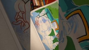 Грунтовка испортила мне раскраску#disney #акриловыемарк?