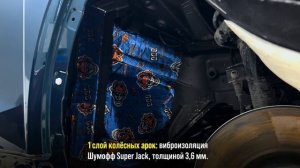 ПОЛНАЯ ШУМОИЗОЛЯЦИЯ GEELY MONJARO!🔥 Колёсные арки, панель и