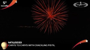 Шар 5" МПШ5033 CHRYS TO CHRYS WITH CRACKLING PISTIL