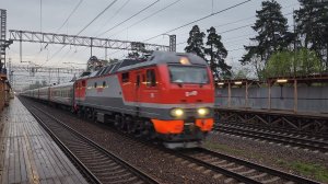 ЭП2К-462 с поездом №164 Москва–Санкт-Петербург | Фирсановская