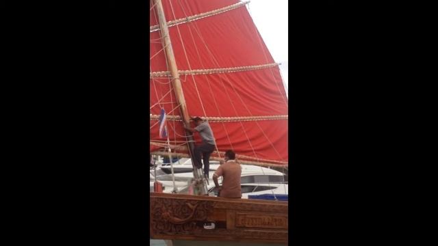 Парусное вооружение Китайская джонка