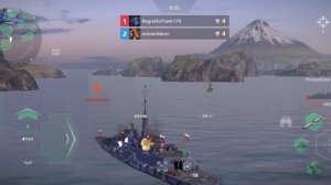 Играю на новомъ кораблѣ въ Modern Warships 304.