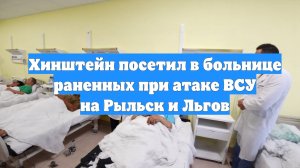 Хинштейн посетил в больнице раненных при атаке ВСУ на Рыльск и Льгов