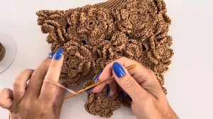 ХИТ ЭТОГО ЛЕТА  ВЯЖЕМ СУМКУ КРЮЧКОМ 3D "FLOWERS" для НАЧИНАЮЩИХ! BEAUTIFUL CROCHET HANDBAG