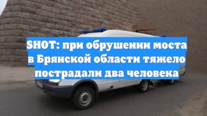 SHOT: при обрушении моста в Брянской области тяжело пострадали два человека