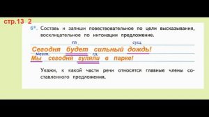 Тихомирова Русский язык. 4 класс. Страница.13 Проверочные работы В. П. Канакиной,