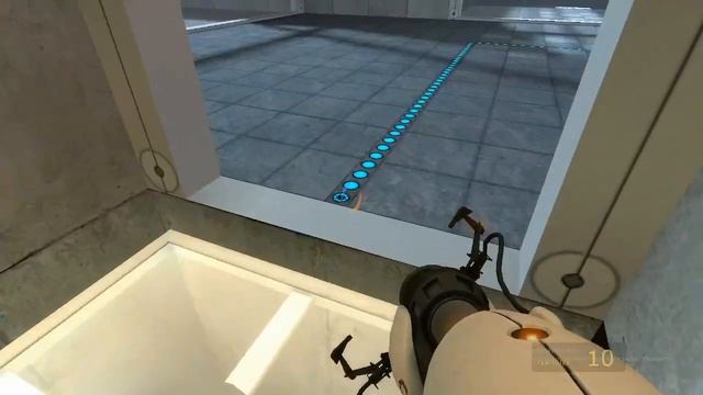 Головоломки Portal/15 комната/Минимум порталов