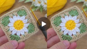 Квадратный мотив крючком #все_в_жизни_связано