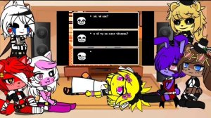 Реакция FNIA на Что будет, если объединить Undertale и Deltarune? -John Brain