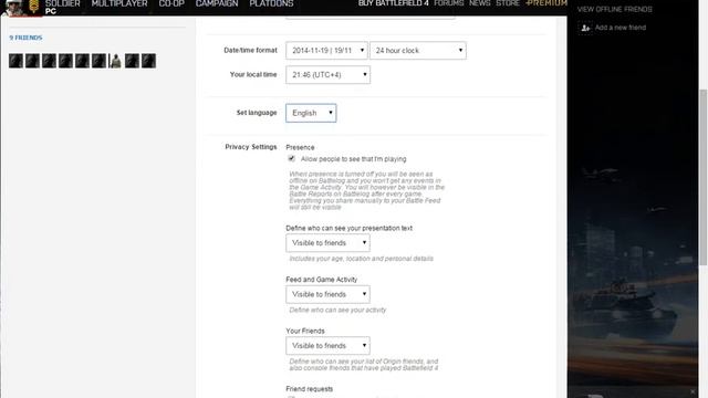 Как поменять язык в battlelog bf3 смотреть онлайн