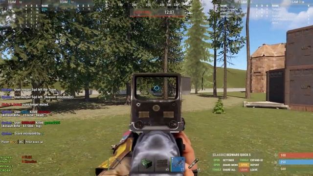 ОБЫГРАЛ 10+ ЧЕЛОВЕК в СОЛО!!!В РАСТ|RUST (бедварс) Раст|Rust #р смотреть онлайн