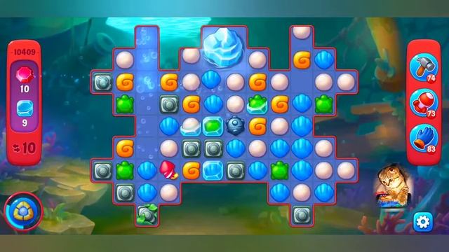 Fishdom, 10409 level,no Booster - 10409 уровень, прохождение без бустеров. смотреть онлайн