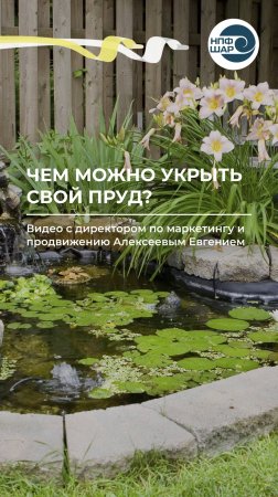 Чем можно укрыть свой пруд? ⚒️