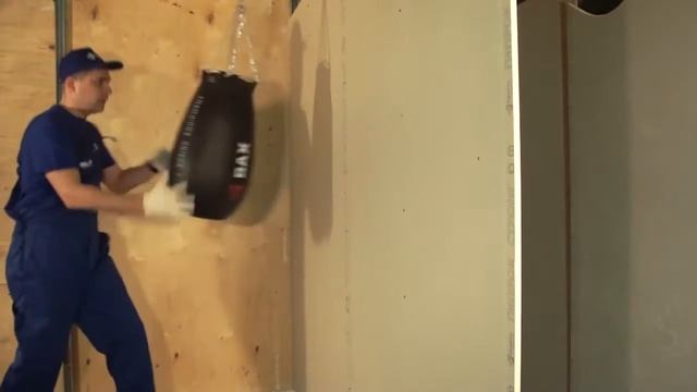 Гипсокартон выдерживает удар! смотреть онлайн