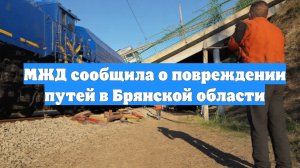 МЖД сообщила о повреждении путей в Брянской области