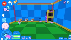 ухаживаю за собаками в игре в Wobbledogs!!!