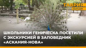 Школьники Геническа посетили с экскурсией в заповедник "Аскания-Нова"