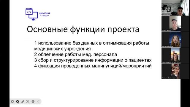 проект: оптимизация работы медицинских учреждений