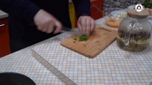 Утреннее меню. Готовим "Грибной омлет"