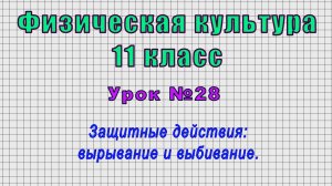 Физическая культура 11 класс (Урок№28 - Защитные действия: вырывание и выбивание.)
