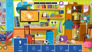 Английский перевод цифр в красочной схеме