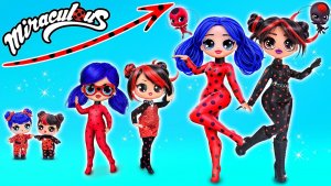 Леди Баг и Темная Леди Баг растут вместе! Поделки для кукол