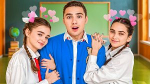 Луномосик : Новенькие в Школе Влюбились в Краша ! ЛУНОМОСИК