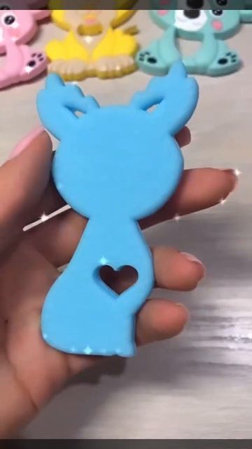 Силиконовый грызунок прорезыватель Оленёнок смотреть онлайн