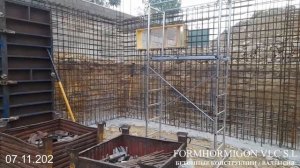 Армирование и бетонирование стен подвального этажа д?