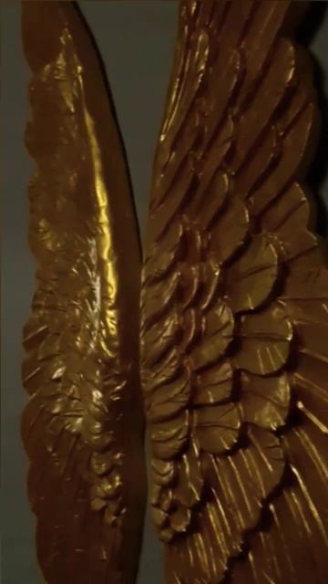 Крылья ангела из гипса настенный барельеф 1 метр в выс? смотреть онлайн