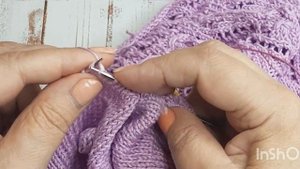 Начало вязания рукава.