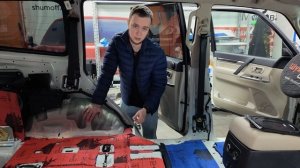 Идеальная шумоизоляция Mitsubishi Pajero 4 за один день