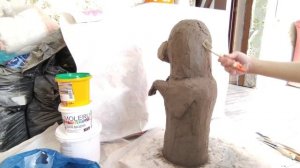 Бюст собаки из цемента своими руками