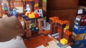 обзор на набор лего майнкрафт 21167 торговый пост