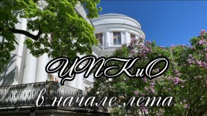 Елагин остров в первый день лета. Сирень, утка с утятами, отцветающие тюльпаны, львы у дворца