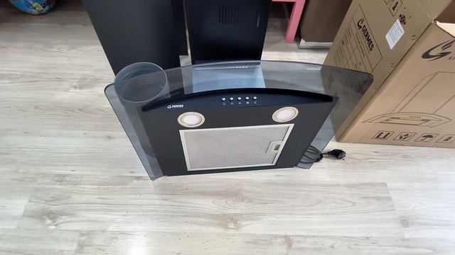 Распаковка — Вытяжка купольная Germes Alt 60 смотреть онлайн