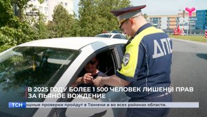 В 2025 году более 1 500 человек лишены прав за пьяное вождение