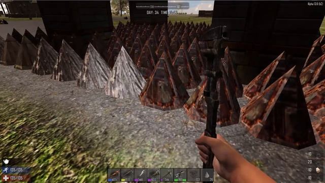 7Days to Die Alpha 13.6  Двоём с Arni.# 16. У нас байки.