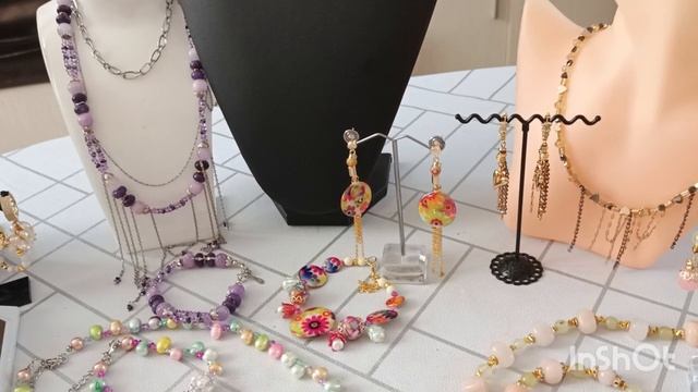 Демонстрация моих коротких украшений,имеющихся в наличии