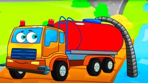 Мультики про Машинки  Мусоровоз и машина погрузчик - Обучающие и развивающие мультики