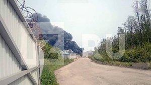 В Ленинградской области на площади 800 кв. м загорелись ангары