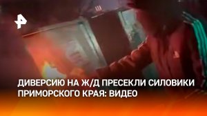 Диверсию пресекли сотрудники ФСБ в Приморье: предатели пытались поджечь инфраструктуру ж/д / РЕН