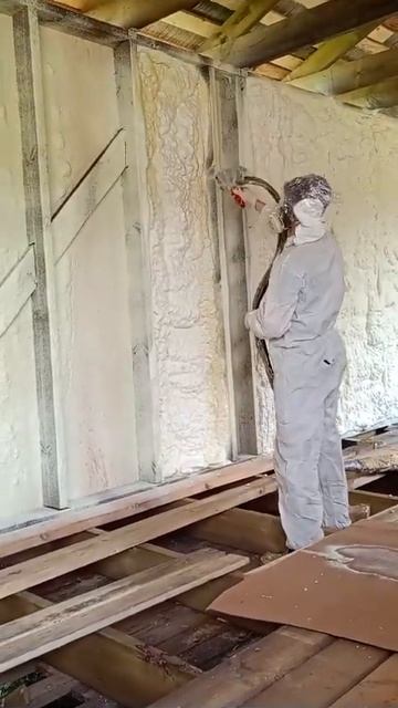 Утепление пристроя пенополиуретаном. смотреть онлайн