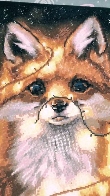 алмазная мозаика "Лисица" смотреть онлайн