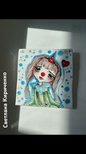 Керамика, подглазурная роспись. Плитка настенная смотреть онлайн