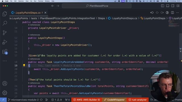 18. Integration testing a microservice